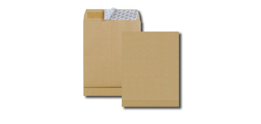 Pochette gpv kraft 120g c4 229x324mm soufflet 30mm anti-éclatement paquet 5 unités