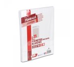 Paquet de 25 pochettes dos carton velin blanc 24 260x330 bande de protection
