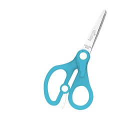 Ciseaux wonday pti'fut  13cm lames acier inox bouts ronds  anneaux asymetriques