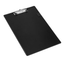 Porte-bloc wonday a pince pvc format a4+ standard avec      porte-stylo coloris noir
