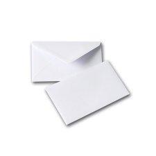 Boîte de 500 enveloppes visite gommées format 90x140 mm 100 grammes Blanc