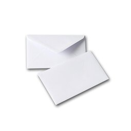 Boîte de 500 enveloppes visite gommées format 90x140 mm 100 grammes Blanc