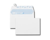Boîte de 500 enveloppes C6 114x162mm Blanches auto-adhésives 90g