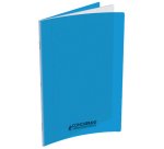 Cahier Conquerant classique agrafe 170x220 32p 90g seyes polypro bleu