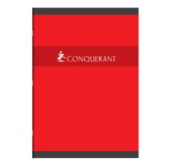 Cahier piqué conquérant sept couverture offset a4+ 24x32cm 192 pages 70g séyès