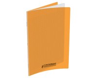 Cahier Conquerant Classique Agrafe 170X220 32P 90G Seyes Polypro Orange