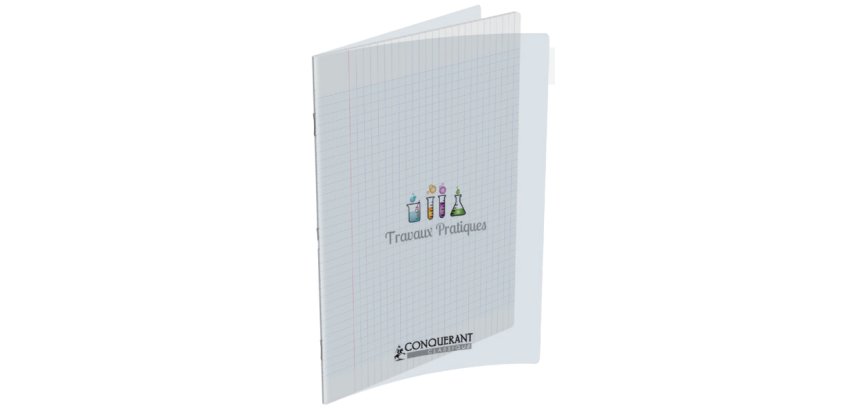 Cahier travaux pratiques Conquérant Classique piqûre 24 x 32 cm grands carreaux 48 pages