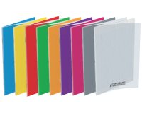 Cahier conquerant classique agrafe 240x320 96p 90g q5     polypro rouge pefc