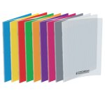 Cahier piqué conquérant classique couverture polypropylène rigide transparente a4 21x29,7cm 96 pages 90g séyès incolore