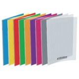 Cahier Conquerant classique agrafe 210x297 48p 90g seyes polypro rouge