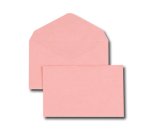 Enveloppe gpv election recyclee 90x140mm 80g patte   triangulaire non gommee rose  boite 500 unites