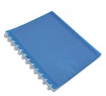 Protège-documents Oxford variozip polyvision a4 40 vues / 20 pochettes amovibles couverture polypro coloris assortis