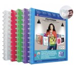 Protège-documents Oxford variozip polyvision a4 40 vues / 20 pochettes amovibles couverture polypro coloris assortis