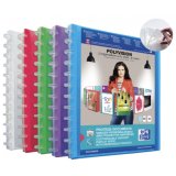 Protège-documents Oxford variozip polyvision a4 40 vues / 20 pochettes amovibles couverture polypro coloris assortis