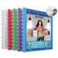 Protège-documents Oxford variozip polyvision a4 40 vues / 20 pochettes amovibles couverture polypro coloris assortis