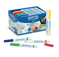 Classpack feutres decor materials giotto multi        supports effacables 48 unites coloris assortis