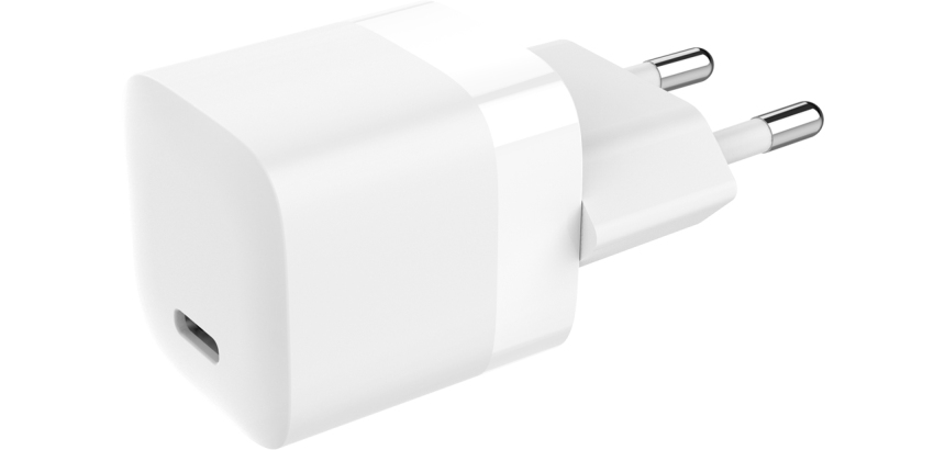 Vision USB-C Charger with EU Plug adaptateur de puissance & onduleur Universel 30 W Blanc