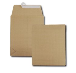 Pochettes à soufflets, 280 x 410 mm, kraft armé, brun