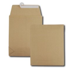Pochettes à soufflets, 280 x 410 mm, kraft armé, brun