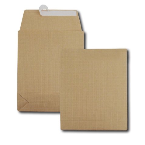 Pochettes à soufflets, 280 x 410 mm, kraft armé, brun