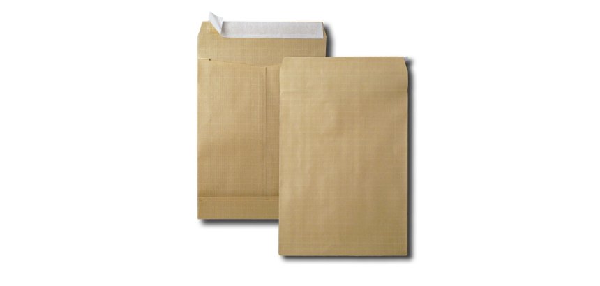 Pochette gpv kraft armé 120g 24 260x330mm soufflet 50mm paquet 50 unités
