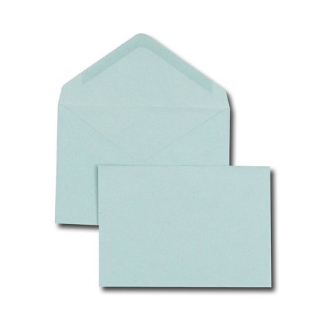 Boîte de 500 enveloppes coloris Bleu gommées 75 grammes format 114x162 C6