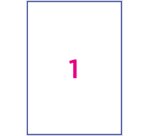 Etiquette office star impression laser jet encre et copieur 199,6x289,1mm coloris blanc pochette 100 unites