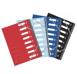 Trieur standard Oxford A4 8 positions couverture carte assortis