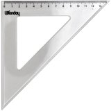 Equerre 45 degrés 21 cm sous étui packbordable