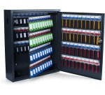 Armoire à clés Deluxe, pour 150 clés, gris foncé