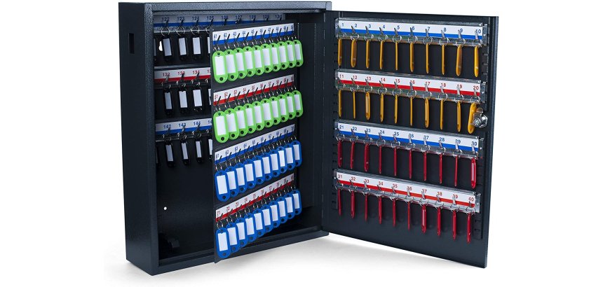 Armoire à clés Deluxe, pour 150 clés, gris foncé