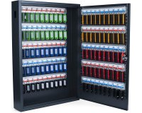 Armoire à clés Deluxe, pour 100 clés, gris foncé