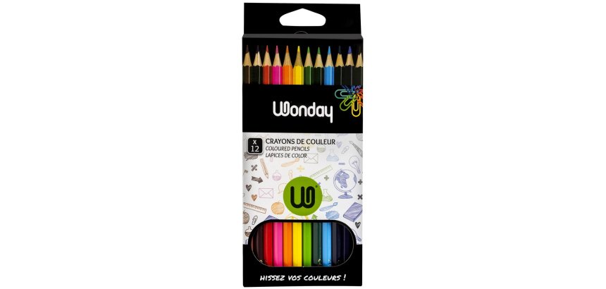 Lápiz de color Wonday - Estuche de 12