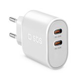 SBS Chargeur secteur Power Delivery 35 W 2x USB-C