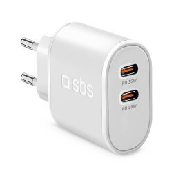 SBS Chargeur secteur Power Delivery 35 W 2x USB-C