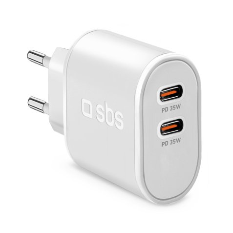 SBS Chargeur secteur Power Delivery 35 W 2x USB-C