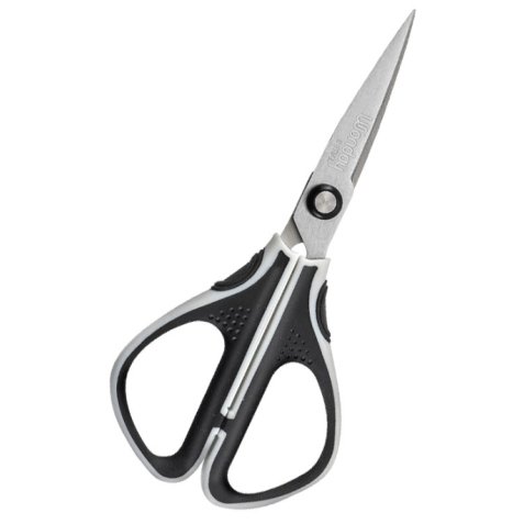 Ciseaux INITIAL à anneaux symétriques et bouts pointus. Lames 15cm