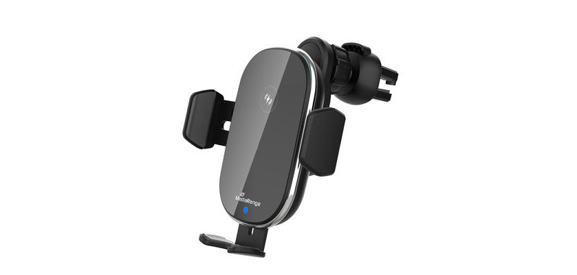 MediaRange MRMA117 Mobile Device Charger Smartphone Black Wireless Charging Fast Auto Charge