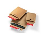 Pochette expedition colompac carton rigide brun bande      adhesive 310x345x30mm