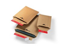 Pochette expedition colompac carton rigide brun bande      adhesive 310x345x30mm