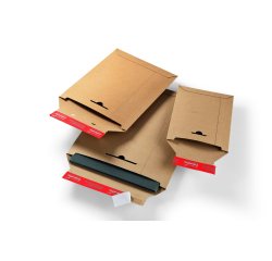 Pochette expedition colompac carton rigide brun bande      adhesive 310x345x30mm