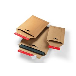Pochette expedition colompac carton rigide brun bande      adhesive 310x345x30mm