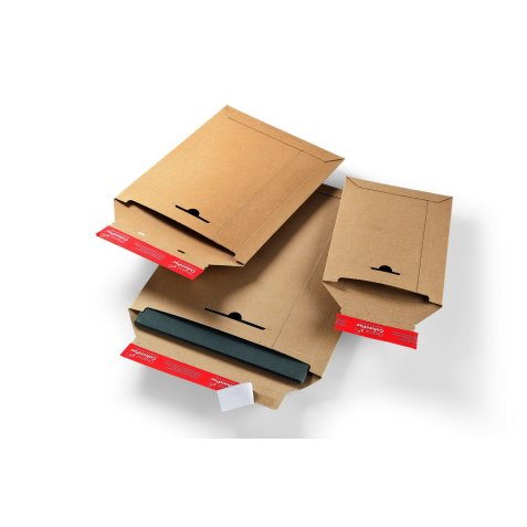 Pochette expedition colompac carton rigide brun bande      adhesive 310x345x30mm