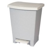 Collecteur Luna à pédale Gris, capacité 25 Litres en plastique - Dim. L36,5 x H46,2 x P29,5 cm