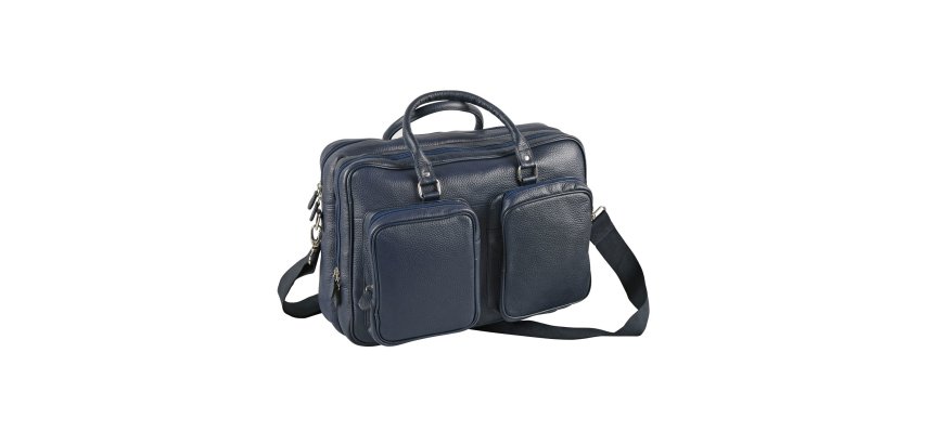 Quo Vadis - Sacoche 48h - Goya - 42x30x15 cm - Cuir pleine fleur de vachette - 2 compartiment(s) - Avec bandoulière et poignée