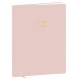 Livre d'or Pastel 27x21cm 128 pages. Couverture effet soft Touch. Coloris rose