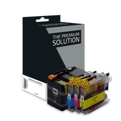 Cartouche compatible jet d'encre noir cyan magenta jaune Brother LC225/229, B8B225XL/229XL