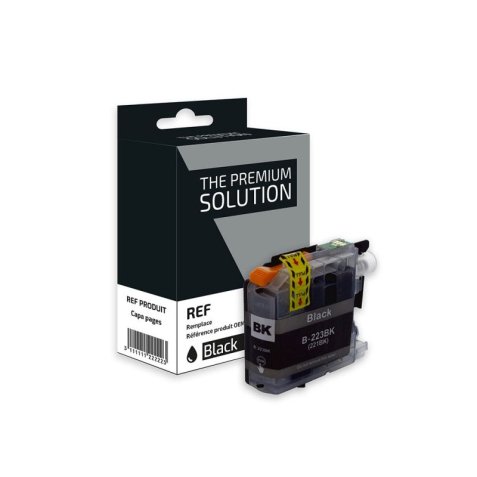 Cartouche compatible jet d'encre noir Brother LC223B, C8B223B