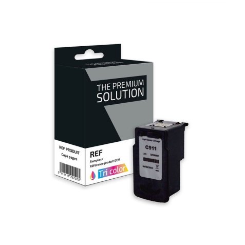 Cartouche compatible jet d'encre tête imp. tricolor cmy Canon CL511/2972B001, C8C511V2