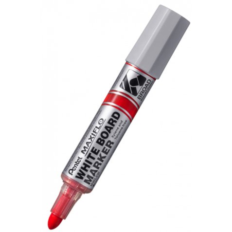 Marqueur effaçable Pentel Maxiflo White Board pointe ogive 4 mm rouge